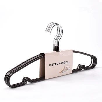 Simple Non-slip Metal Hanger Pvc Coating With Knotchs With Chrome Hook ...
