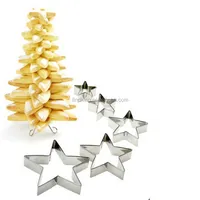 

7 pcs star Christmas cookie cutter set cake cutter