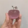 Red Opal Stone Crystal Apple Figurine Ornaments