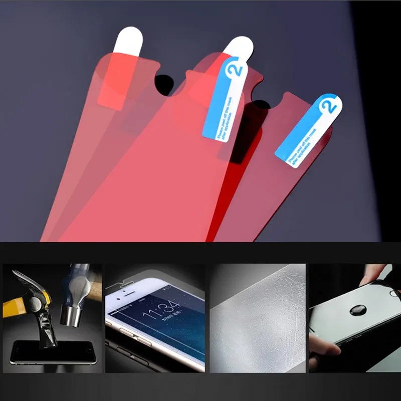 High quality 0.15mm HD Fiber Glass Screen Protector for iphone 7 / 7plus Soft fiberglass film