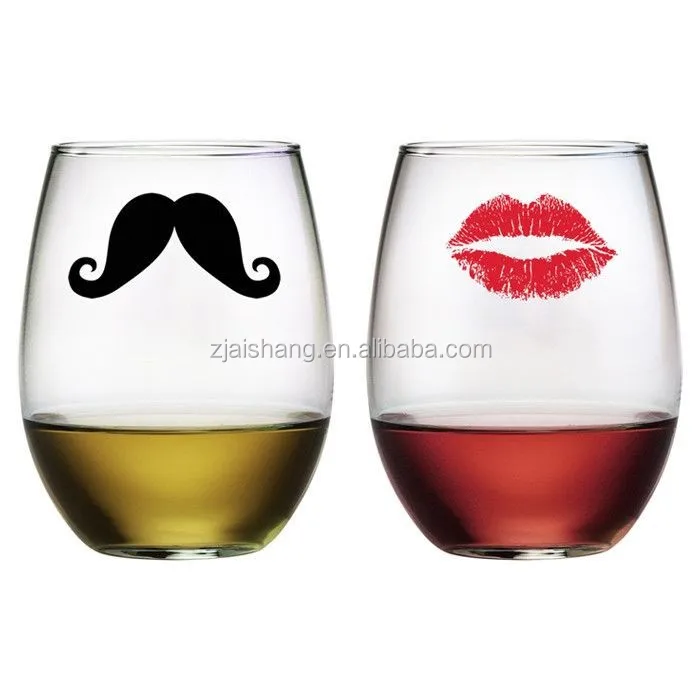 

American Fashionable First Rate High Quality custom stemless wine glasses, All colors available