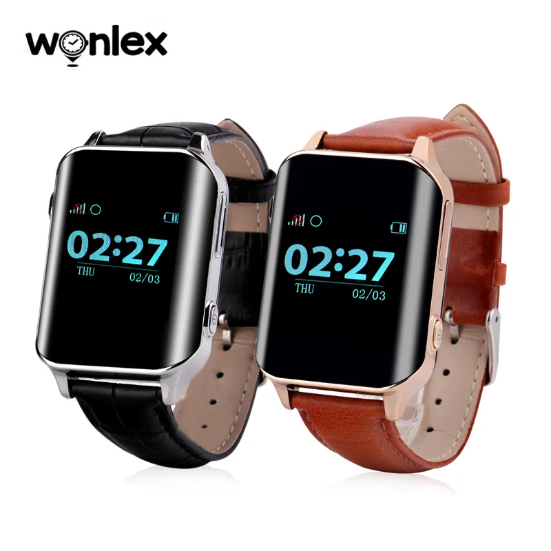 

Heart rate watch gps wrist cell phone watch android smart watch EW200, Black;coffee