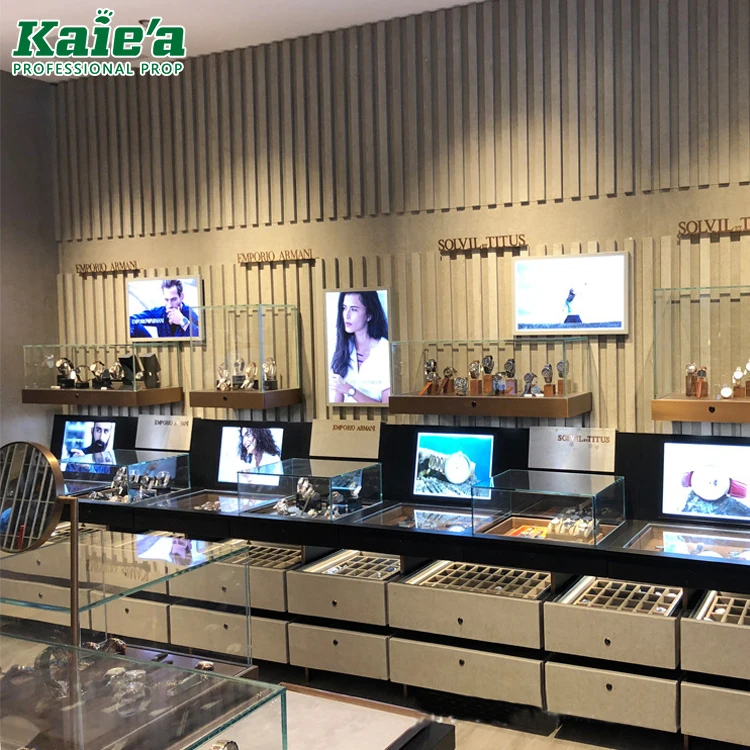 Kaierda Glass Led Lighted Watch Display Case/lighted Watch Case Display