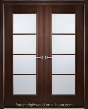 Front Interior Double Doors Design With Two Leaf 8 Glass S4 1013