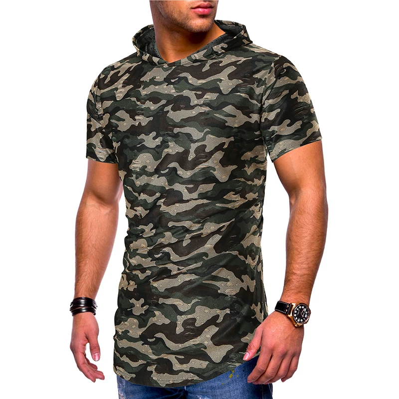1 Stück Männer Kurzarm T shirt Männer Große und Hohe T shirt Camouflage