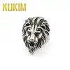 XMR087 Xukim Animal ring 316L Stainless Steel Rock Punk Lion Head Ring for Men