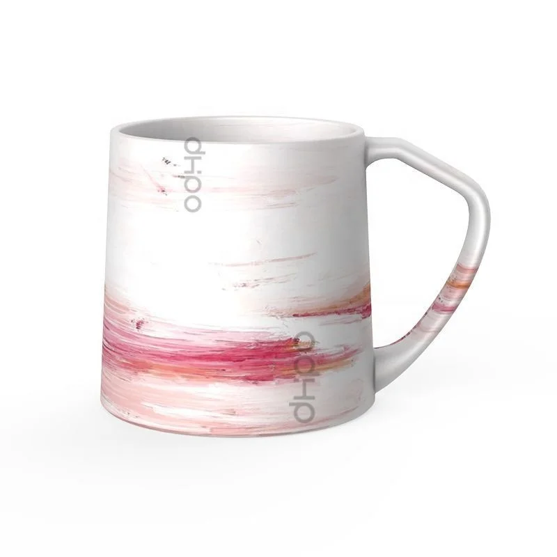 

Lead & Cadmium-free marble ceramic coffee mug cup for coffee or yea drinling