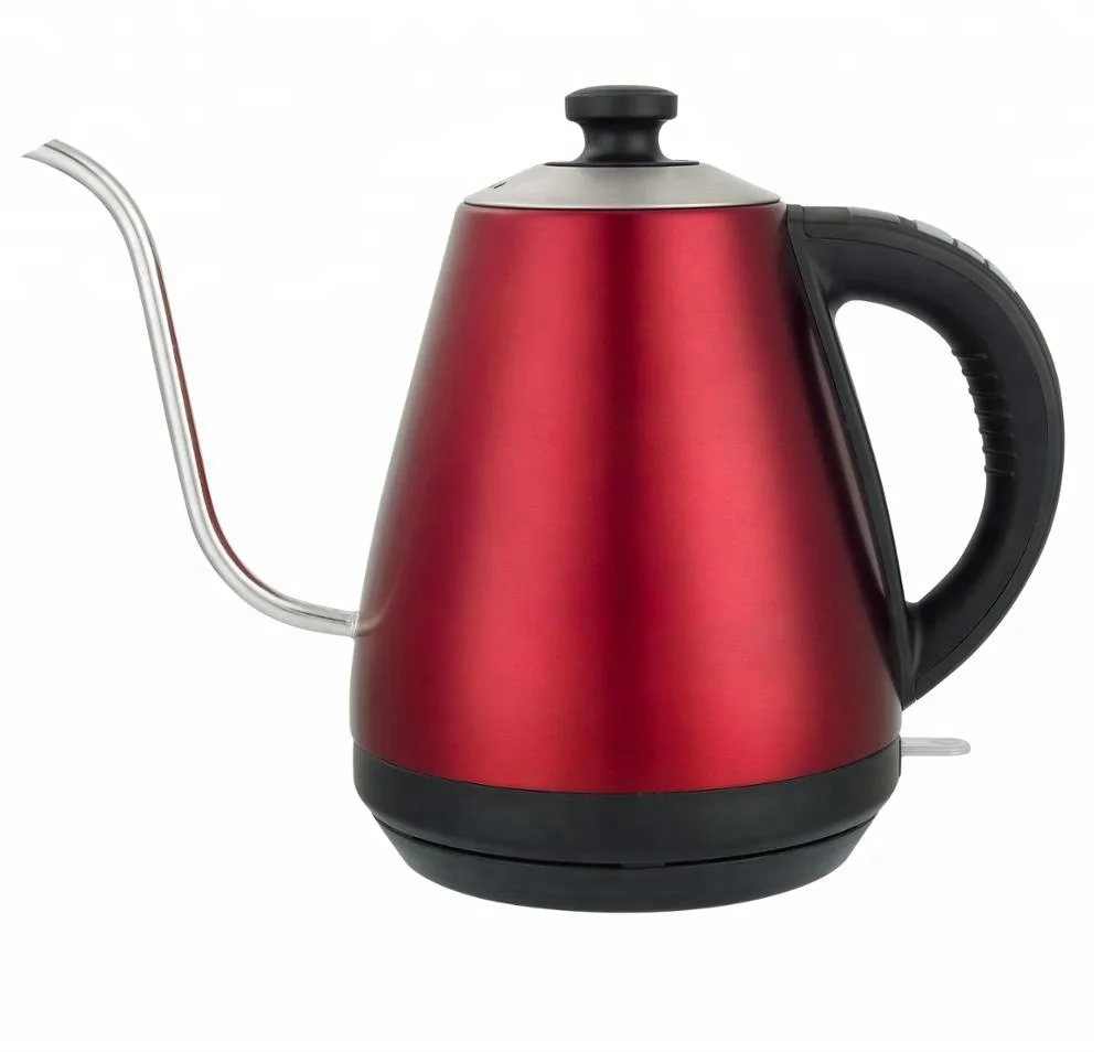 
1.0L Auto Shut-off Cordless Jug Electric Stainless Steel gooseneck Kettle for coffee and tea 