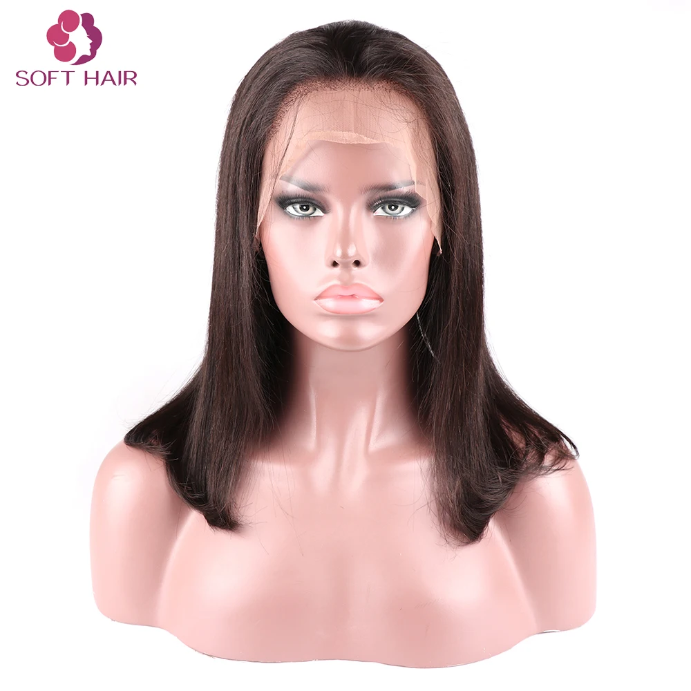 

Cuticle aligned human hair short bob lace front wig,virgin raw brazilian short hair lace front wig bob, Natural color or as your requested