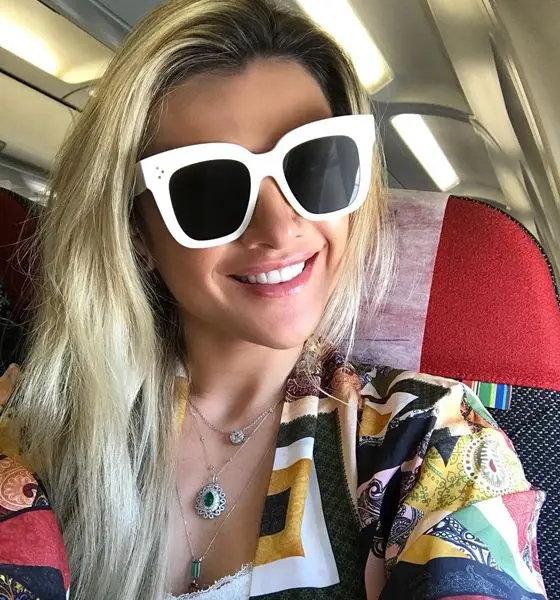 white frame sunglasses