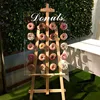 Transparent square perspex dessert doughnut stand acrylic donut wall