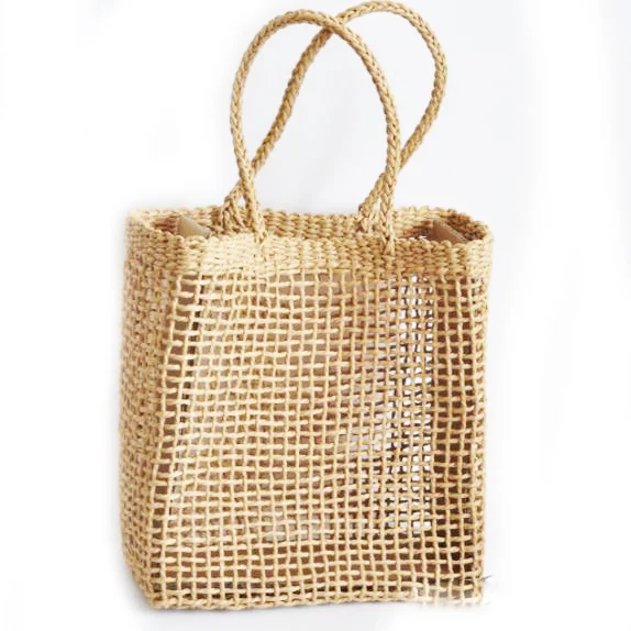 

Straw Basketweave Tote Bag