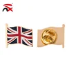 Nuoxin Badge Clip 3/4" x 11/16" UK Flag Lapel Pin Jack Pinback Tie Hat
