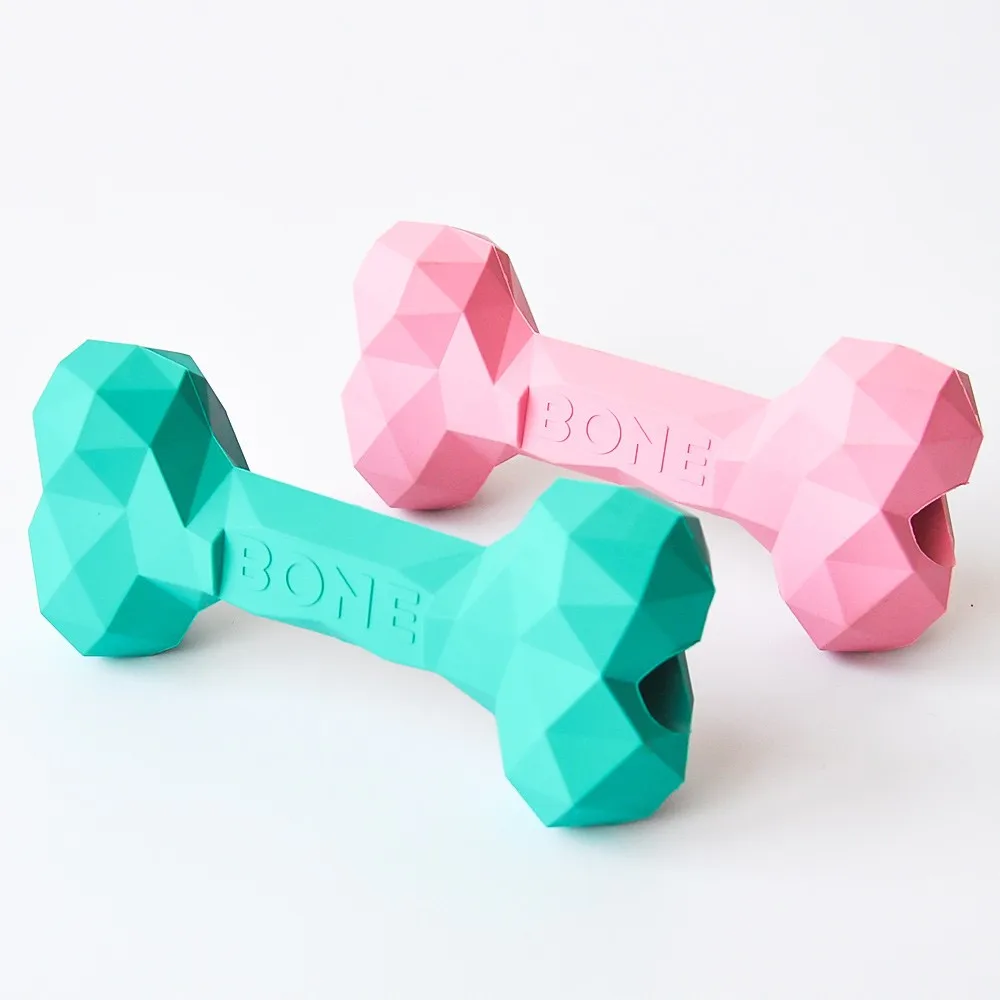 Pet Supplements Natural Rubber Dog Toy Chew Bone Indestructable Dog