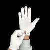 Gentalmen's white cotton button wrist formal gloves