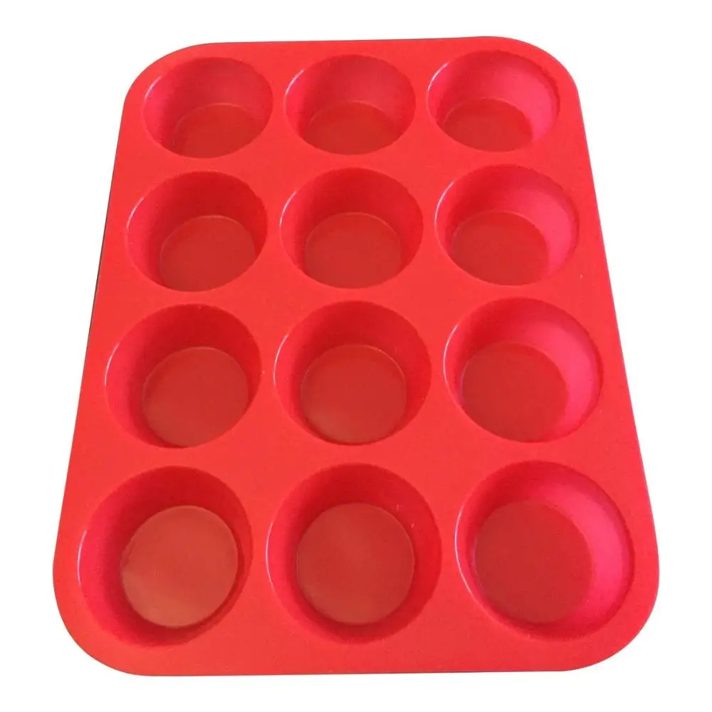 

Nonstick Silicone 12 Cup Muffin Pan and Cupcake Maker,24 Cup Mini Silicone Muffin Pan,Silicone Muffin Baking Pan, All colors from pantone