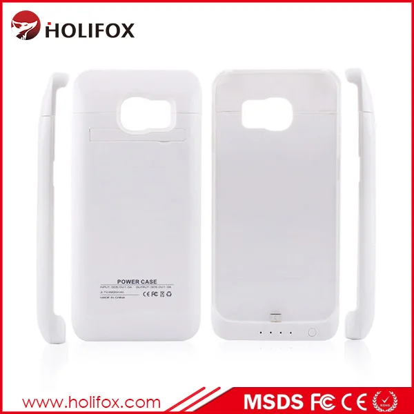 Wholesale Seamless joint Wireless Battery Case For Samsung Galaxy S6 Edge