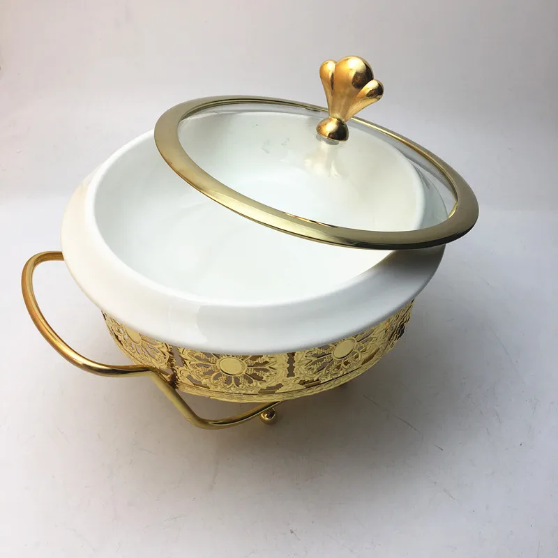 Hotel Ceramic Cookware Buffet Food Warmer Indian Serving Dishes