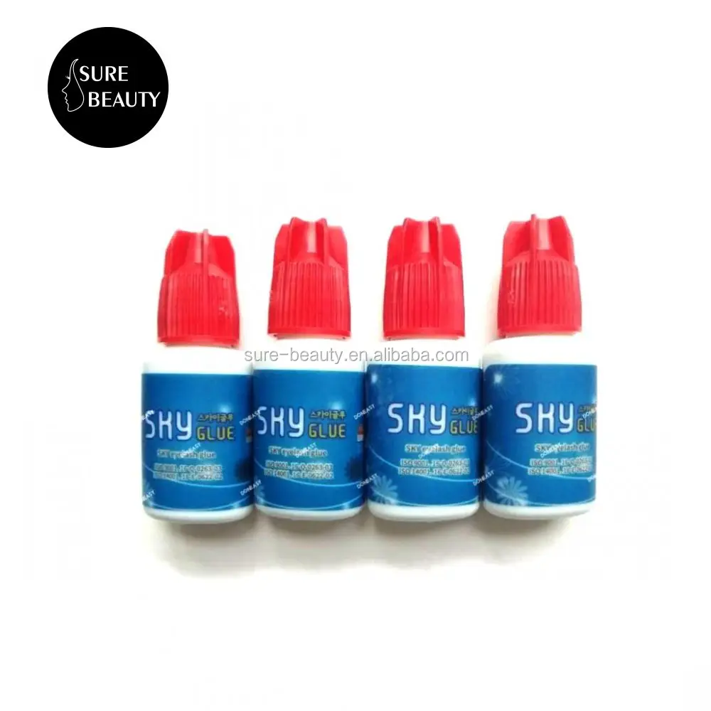 Korea Sky Glue Red Cap 12s Dry Time S+ 5ml Sky Glue For Eyelash