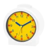high quality white time teacher kid wake up clock silent plastic silent table clock for kid BM11201