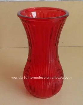 Glass Flower Vase Colored Glass Vase Wholesale Red Glass Vase