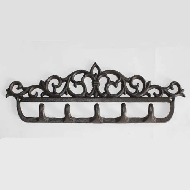 Cast iron wall mounted six hooks