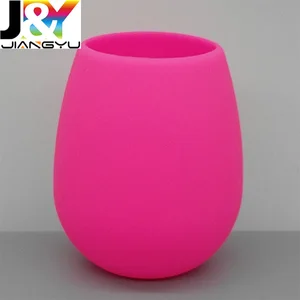 Image of Unbreakable Outdoor Rubber Wine Glass,100% Silicone Dishwasher Safety - Camping Wine Glasses for Travel Party Pool