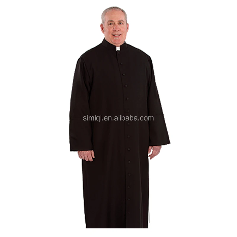 
Basic black cassock /year rounder cassock jesuit robe vestments 