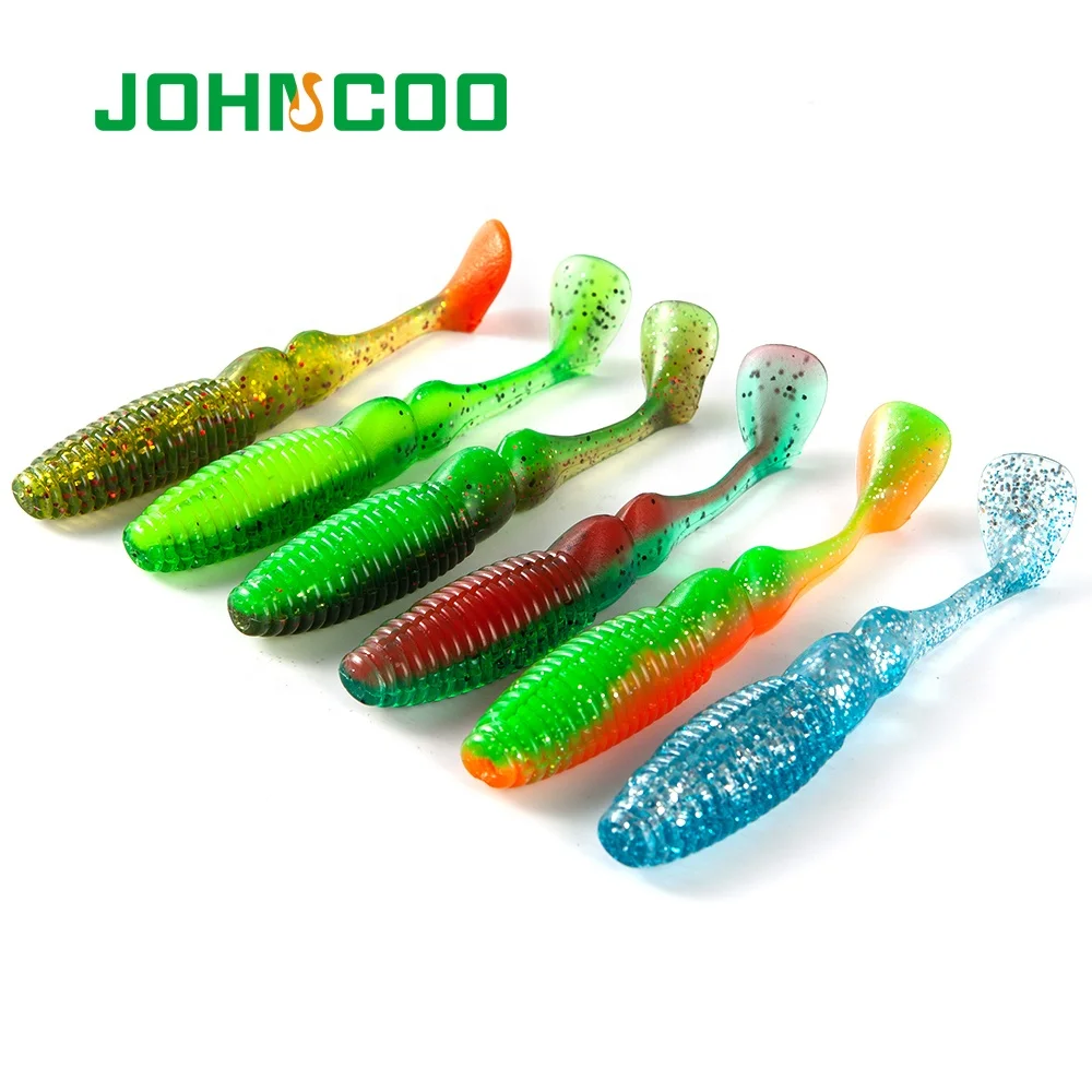 

JOHNCOO 4pcs 95mm 8.5g Soft Baitt Shad Fishing Lure Crankbait Carp Trout Swimbait