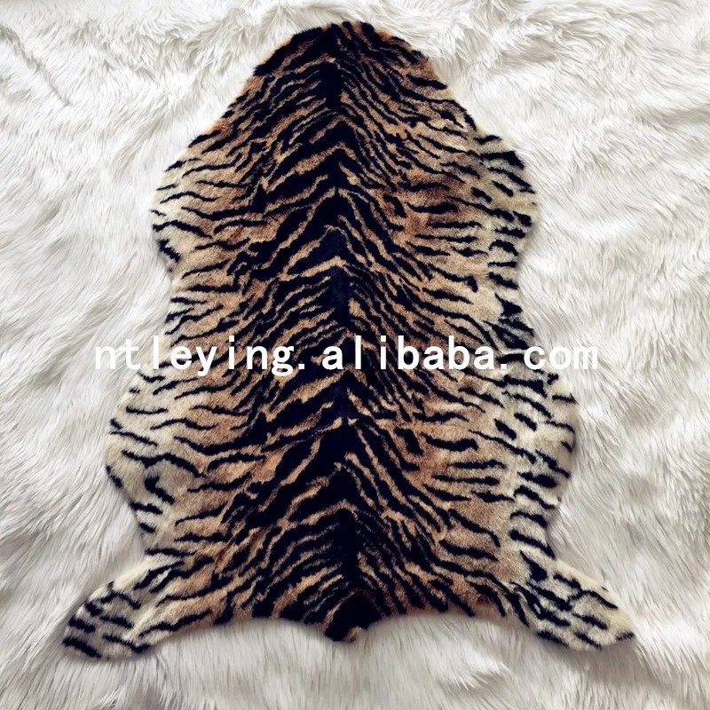Leopard High Quality Wholesale Printed Faux Fur Animal Skin Rugs