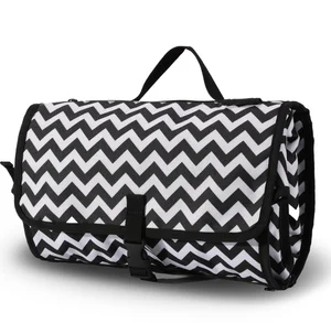 Image of Portable Changing Pad Stylish Portable Changing Mat With Foam Padding & Foldable Design Soft Wipeable Baby Changi