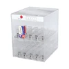 shop stands 2 shelf pushers display case shelf spring loaded display rack,acrylic juice container, e cig juice holder