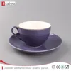 OEM wholesale plasma cutting ceramic coffee cup with saucer