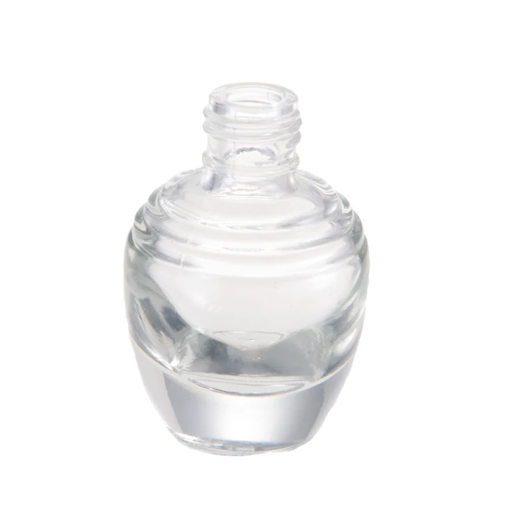 
China Manufacturers Black Cap Clear Glass 17Ml 18Ml Refillable Empty Nail Polish Bottle Brush 
