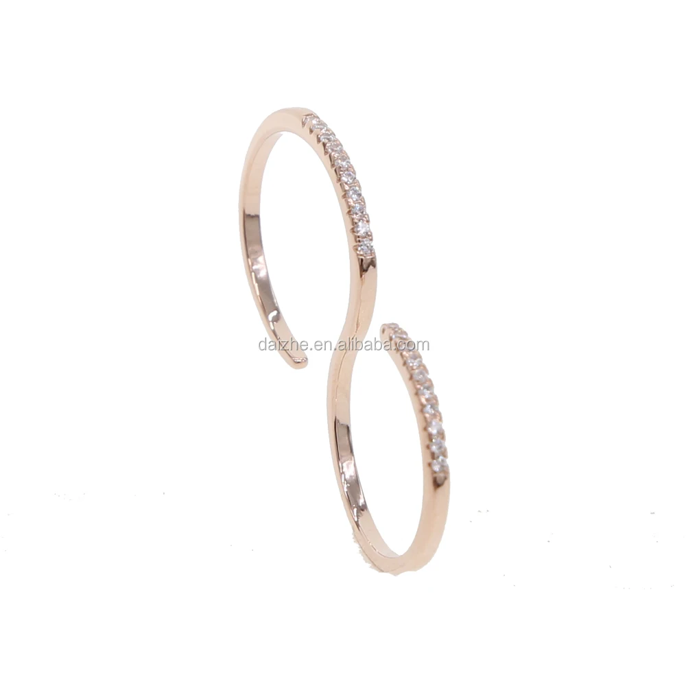 

2021 beautiful inifity shape rings with rose gold plated wedding jerwelry for women 8 letter rings