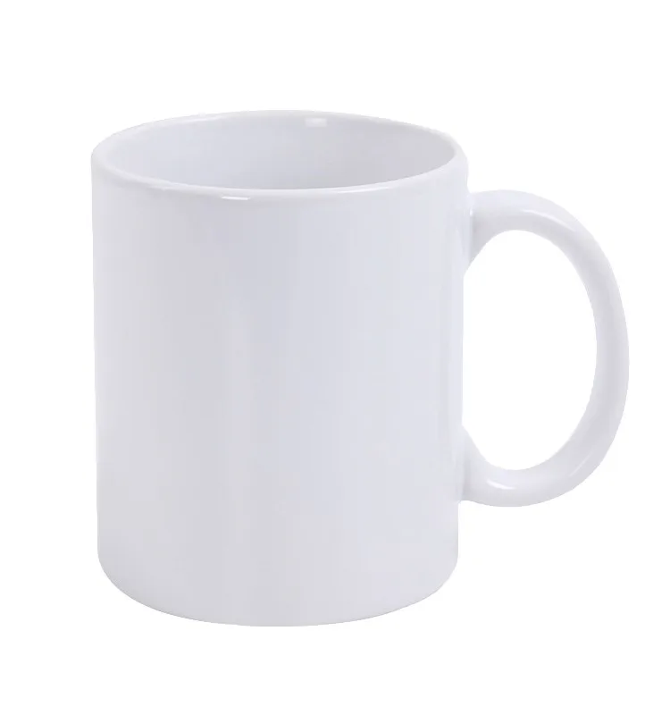 

Promotional Sublimation Blanks 11oz Rim And Handle Colourful Coffee Blank Ceramic Printing Logo Mugs Wholesale, Inside colorful, outside white