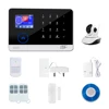 3G Wireless Alarm System WIFI Security system with support camera 24 Hour real time watching and monitoring video