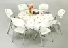 dia122 cheap plastic round table/Outdoor Folding Trestle Table (SY-122Y)