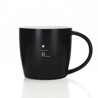 

8oz,12oz,14oz,16oz Matte Black Mug Large Capacity Laser Engraving Ceramic Water Cup Creative Coffee Cup Logo Customization