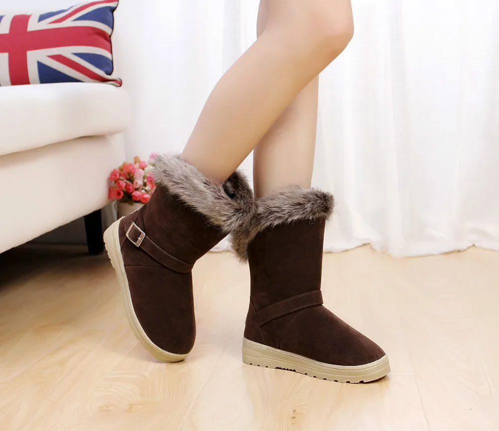  احذية شتوية 2017    Warm-lady-fashion-flat-heel-winter-boots