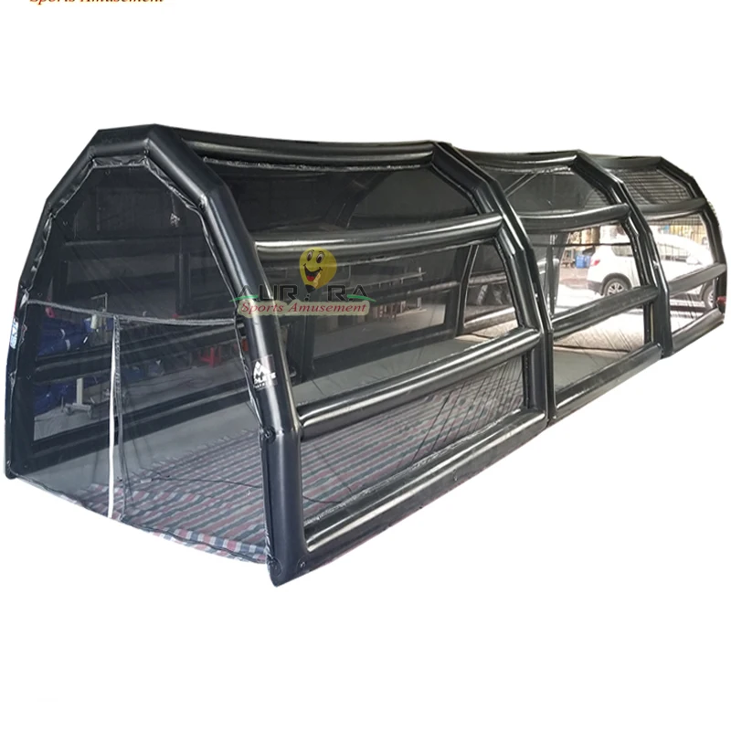 

New Finished 40 FT PVC Tarpaulin Baseball Inflatable speed Cages for sale, Customized