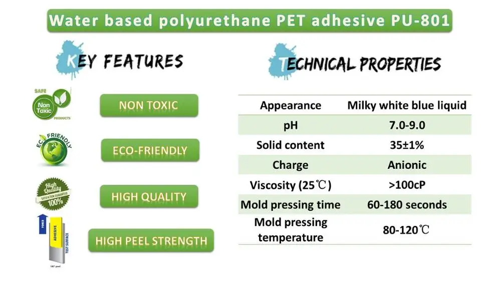 Water Based Polyurethane Pet Adhesive (pu801) Buy Pet Adhesive,Polyurethane Pet Adhesive