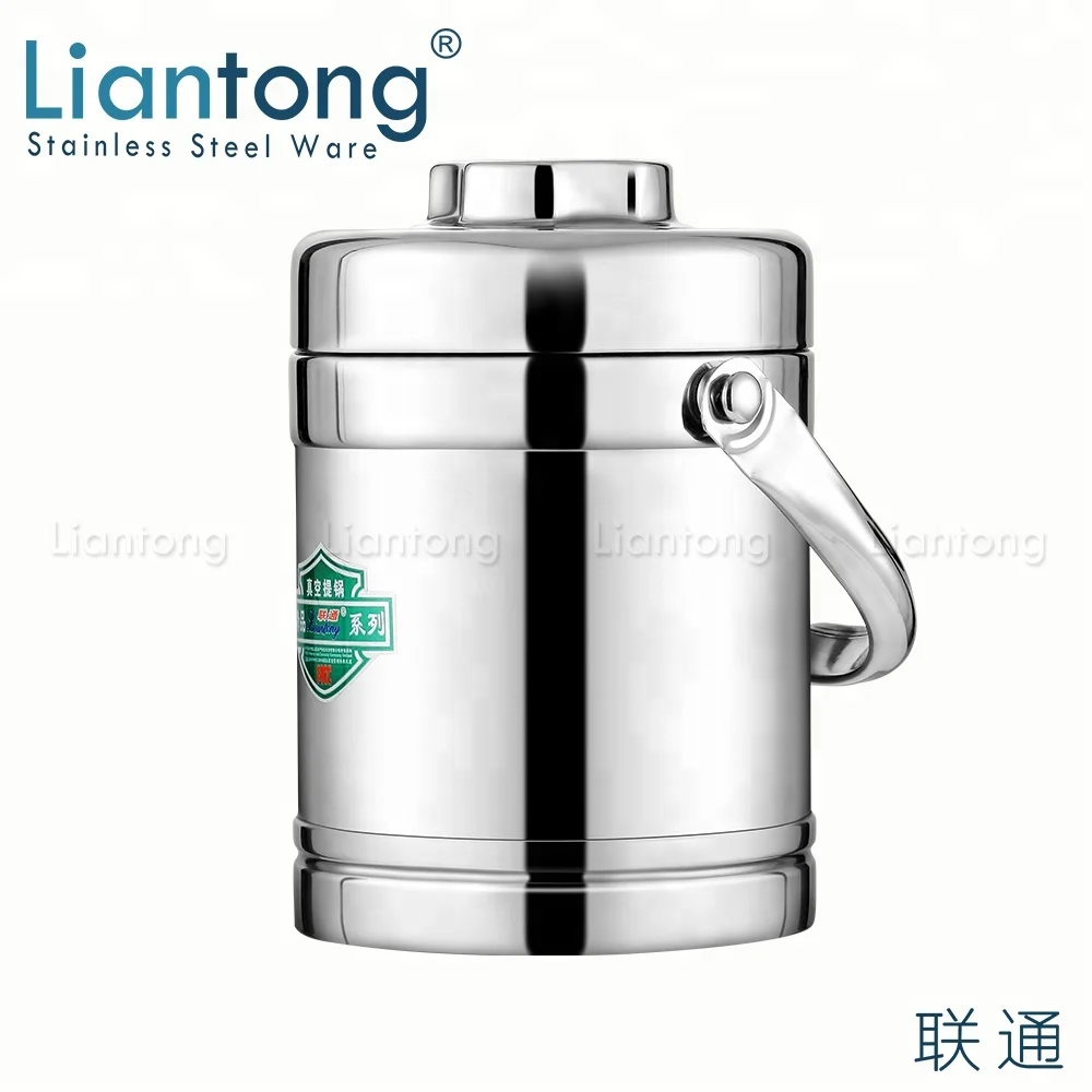 
Liantong 1.2L 1.4L 1.6L 1.8L 2.0L stainless steel portable insulated thermal vacuum food container bento box carrier 