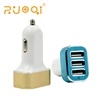 High Quality 3 in 1 note 110v-220v fast charge automotive 3 usb car charger for phone