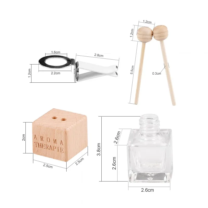 Essential Oil Diffuser Car Perfume Bottle With Clips,Aromatherapy Car