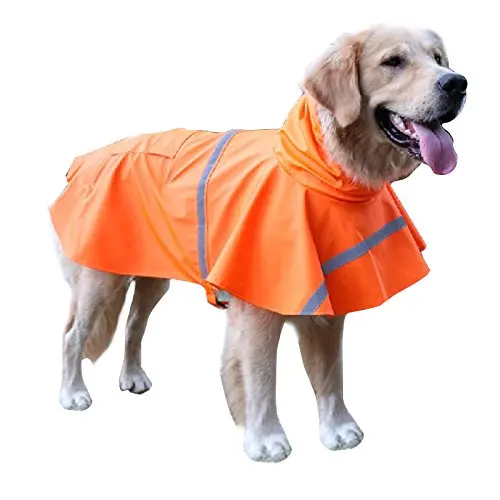 

Pet Lightweight Dog Raincoat Jacket Adjustable Reflective Waterproof Dog Raincoat, Orange,yellow, pink, blue,red, navy