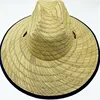 China Promotional Wholesale Cheap Wide Brim Mens Lifeguard Summer Beach Panama Straw Boater Hat