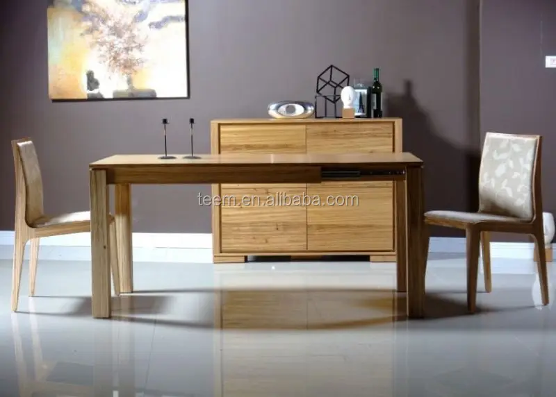 extending wood dining table bamboo kitchen table and chair