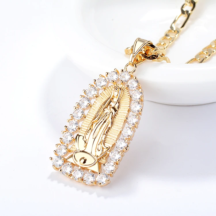 

Wholesale Custom Punk Jewelry Designs Men's Gold Necklace Pendant