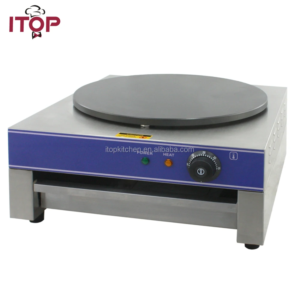 400mm Pancake Making Machine, Single Plate Industrial Electric Crepe Maker for Sale